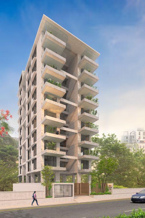 jbs airi apartment's right side day view Basundhara