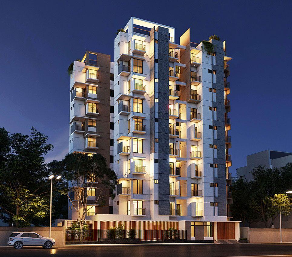 jbs shopnochura exterior night view বনশ্রী