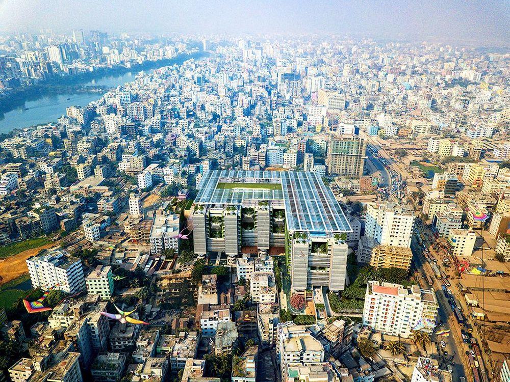 Badda Dhaka Aerial View এর ছবি