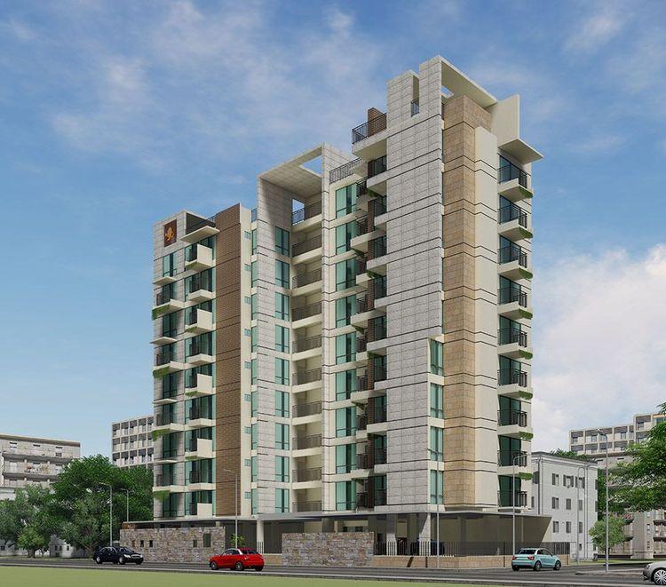 jbs asharkhandi apartment's left side view বসুন্ধরা আবাসিক এলাকা