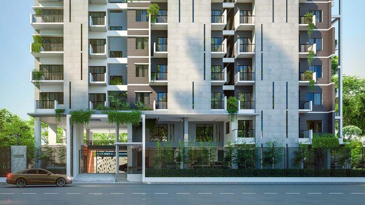 anwar landmark gold dust apartment's front view আফতাব নগর