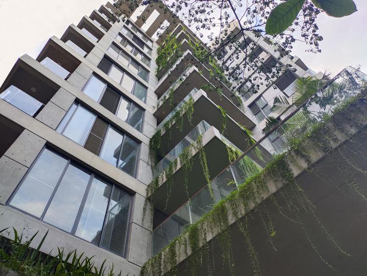 anwar landmark sofia sky garden apartment's upward view বসুন্ধরা আবাসিক এলাকা