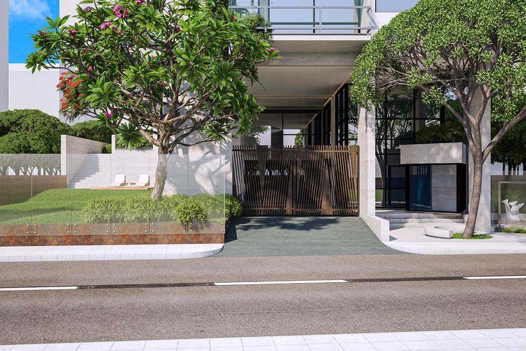 anwar landmark whistling woods apartment front view Banani