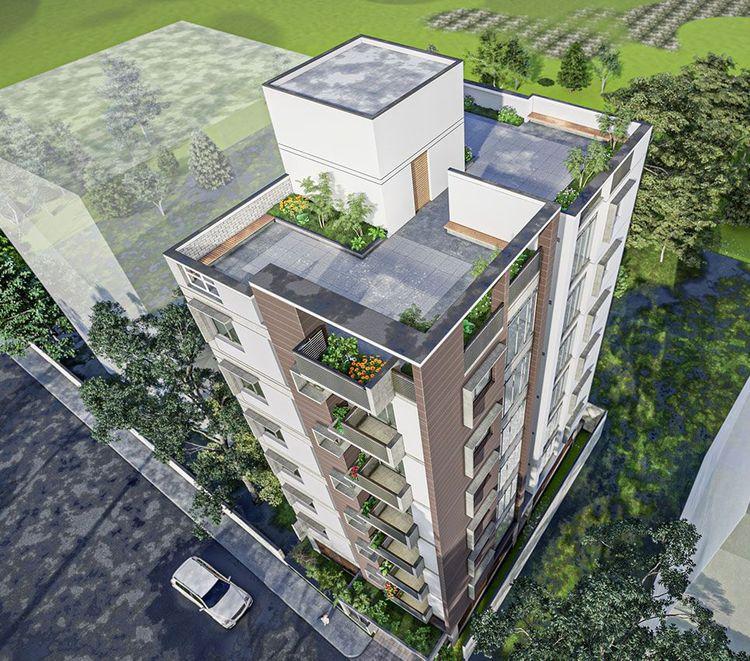 jbs mahira villa birds eye view বসুন্ধরা আবাসিক এলাকা