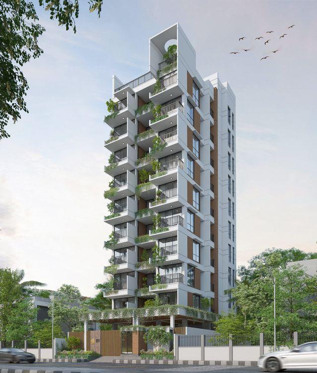 jbs midori apartment's left side view বসুন্ধরা আবাসিক এলাকা