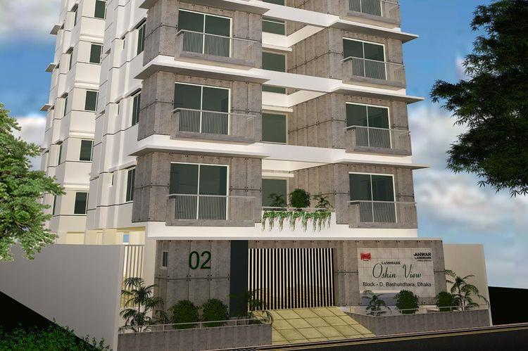 বসুন্ধরা আবাসিক এলাকা লোকেশনে Anwar Landmark Oshin View প্রজেক্ট