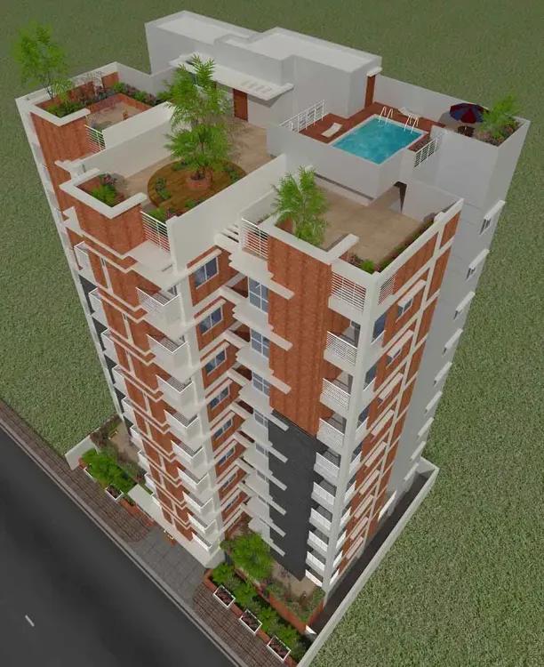 tm ahsan palace downward view বসুন্ধরা আবাসিক এলাকা