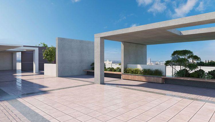 jbs emica apartment's roof view বসুন্ধরা আবাসিক এলাকা