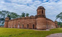 the mini sculpture of shat gombuj mosque ময়লাপোতা